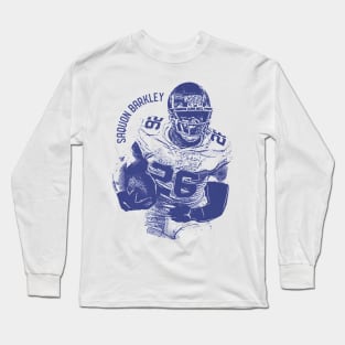 Saquon Barkley New York Vintage Mono Long Sleeve T-Shirt